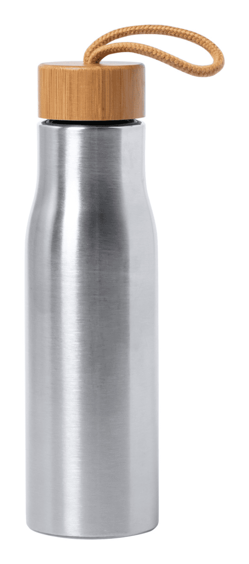Metalne joogipudel bambusest korgiga 600ml - Image 2