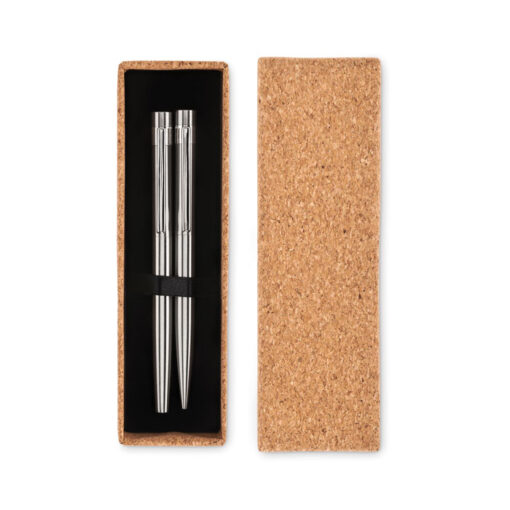 Taaskasutatud terasest pastapliiatsi komplekt - Image 3