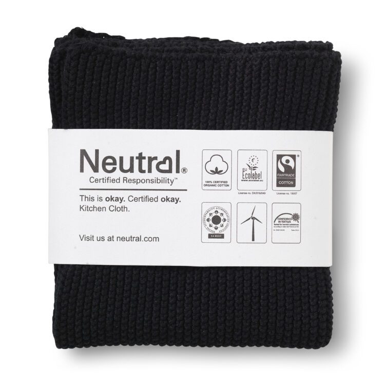 Neutral® Fairtrade pärlkoega köögirätt 2tk 600g/m²