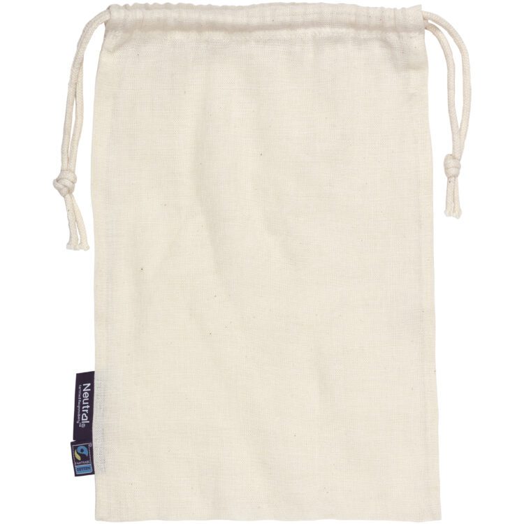 Neutral® Fairtrade puuvillane nöörkott 5tk