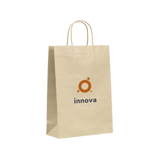 Leaf It Bag ümbertöödeldud rohust kinkekott (120 g/m²) L - Image 2