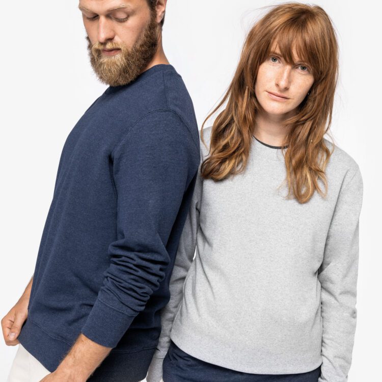 NS unisex ümbertöödeldud crewneck pusa 300gm