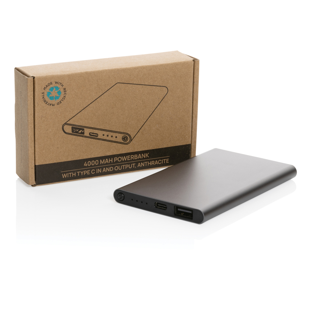RCS taaskäideldud plastikust ja alumiiniumist 4000mAh akupank - Image 9