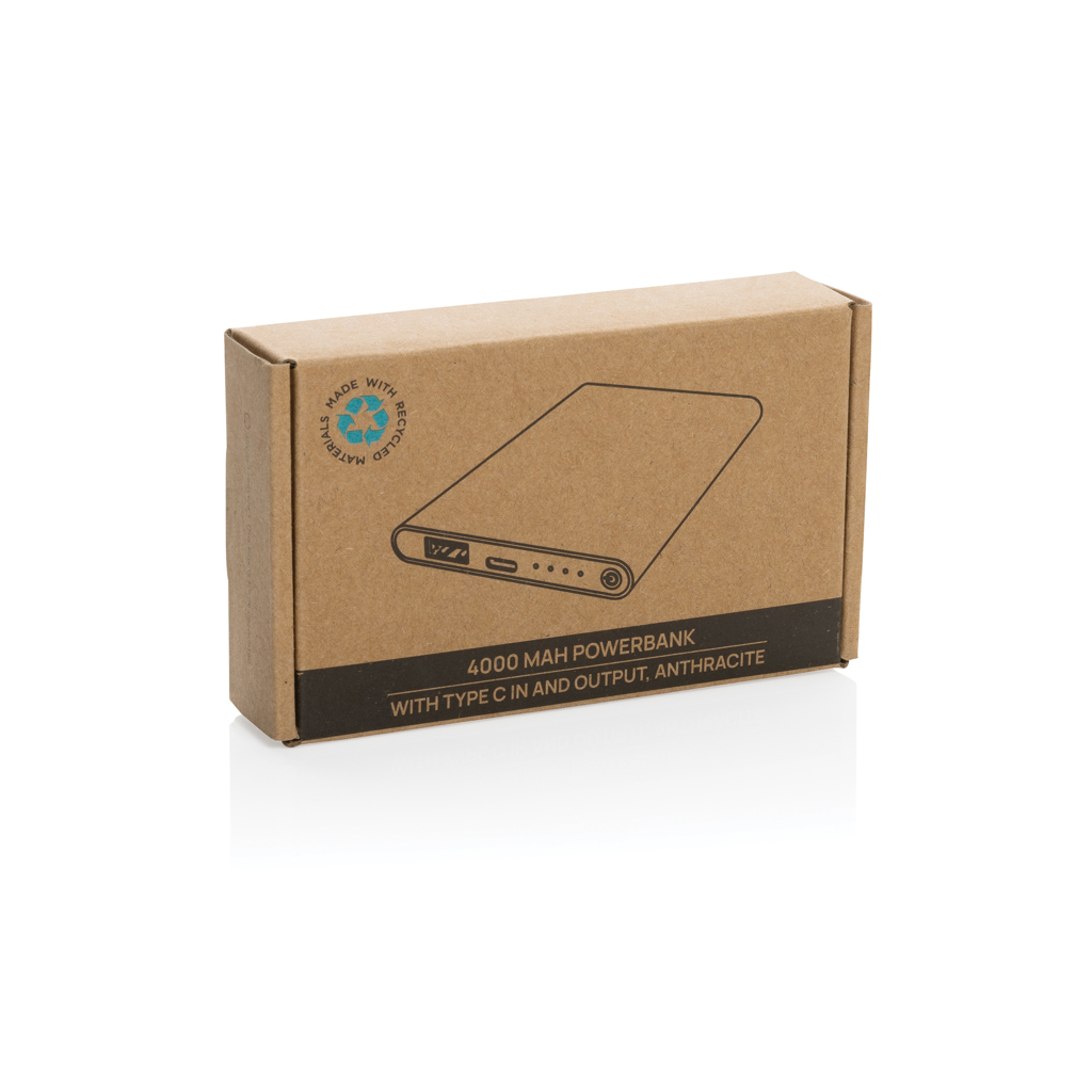 RCS taaskäideldud plastikust ja alumiiniumist 4000mAh akupank - Image 10
