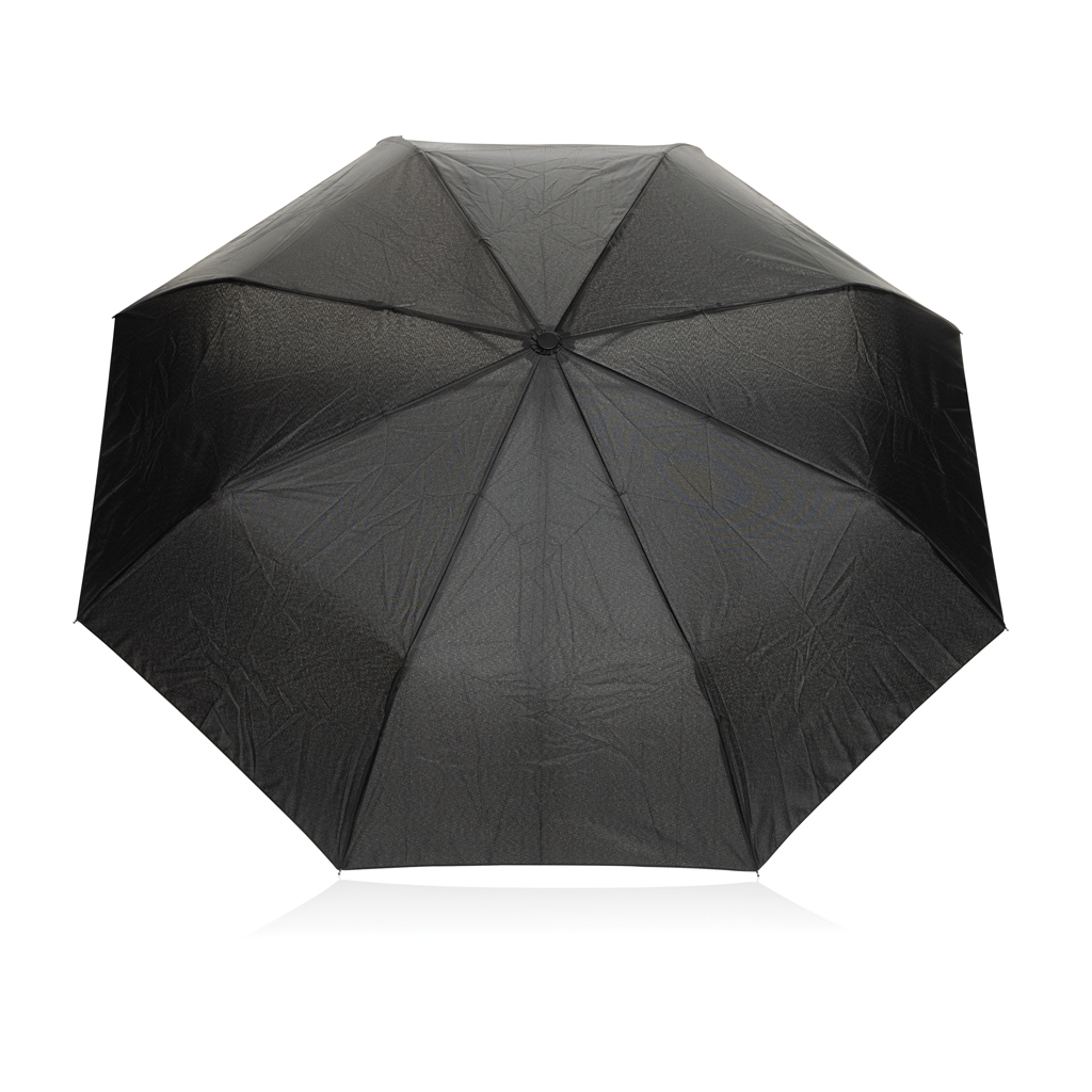 Yara 21" AWARE™ RPET solid colour umbrella with carabiner - Pilt 3