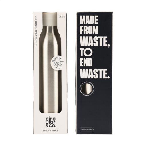 Circular&Co ümbertöödeldud terasest pudel 750 ml - Image 4