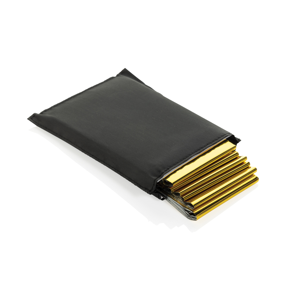 Solra emergency blanket in RCS recycled RPET pouch - Pilt 2