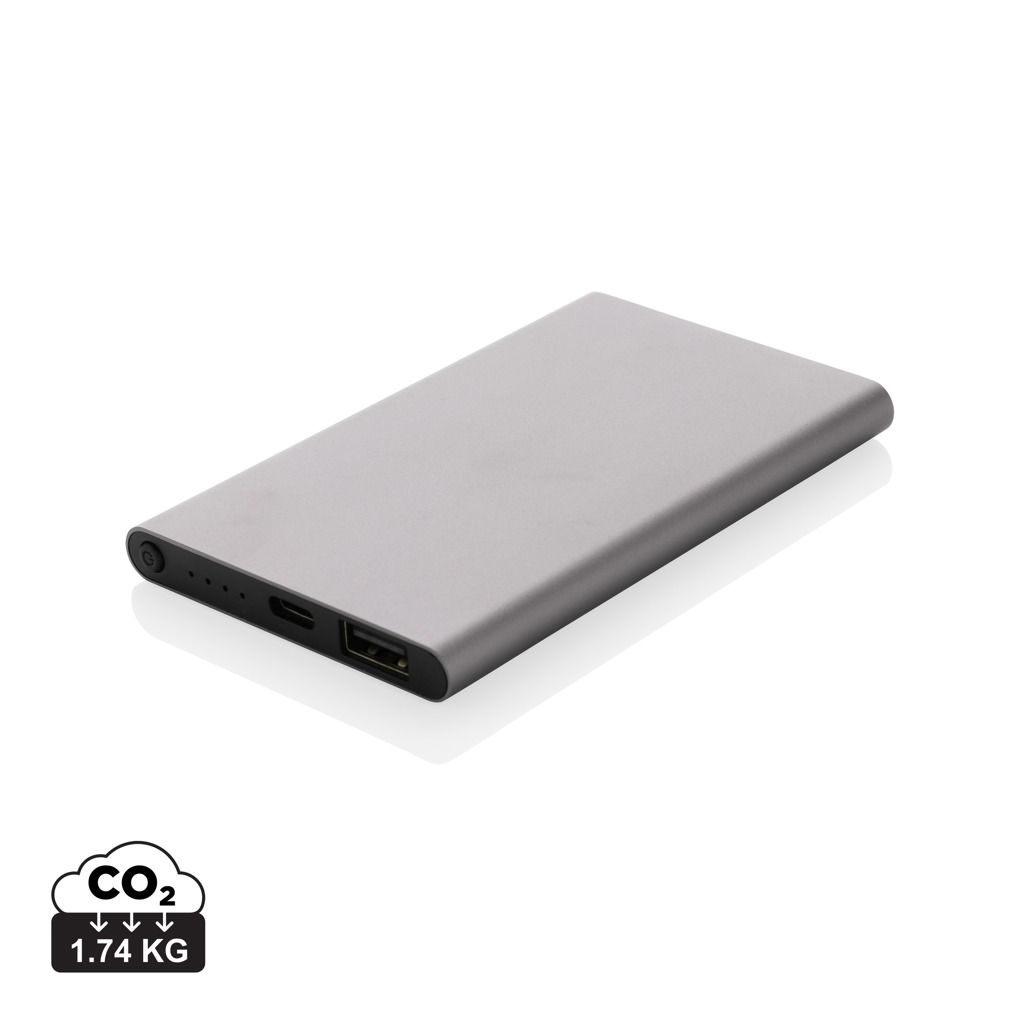 RCS taaskäideldud plastikust ja alumiiniumist 4000mAh akupank