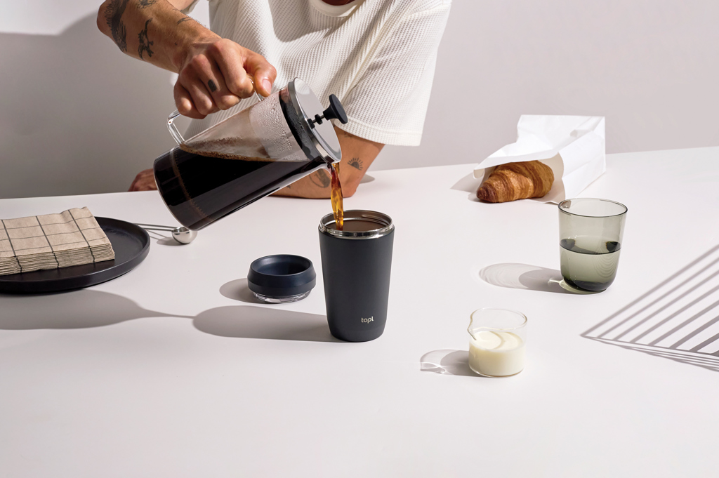Topl ümbertöödeldud terasest termos 360- kraadise kaanega 354ml - Pilt 6