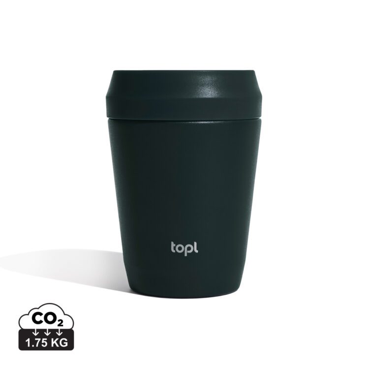 Topl ümbertöödeldud terasest termos 360-kraadise kaanega 235ml