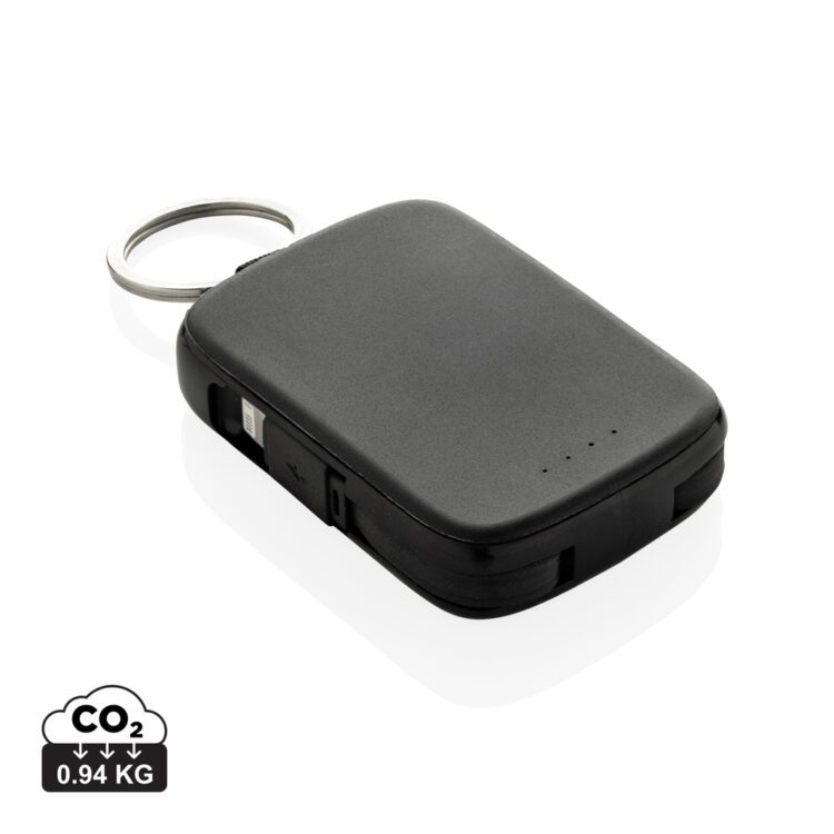 Nexo RCS 2000 mAh integreeritud kaablitega võtmehoidja-akupank