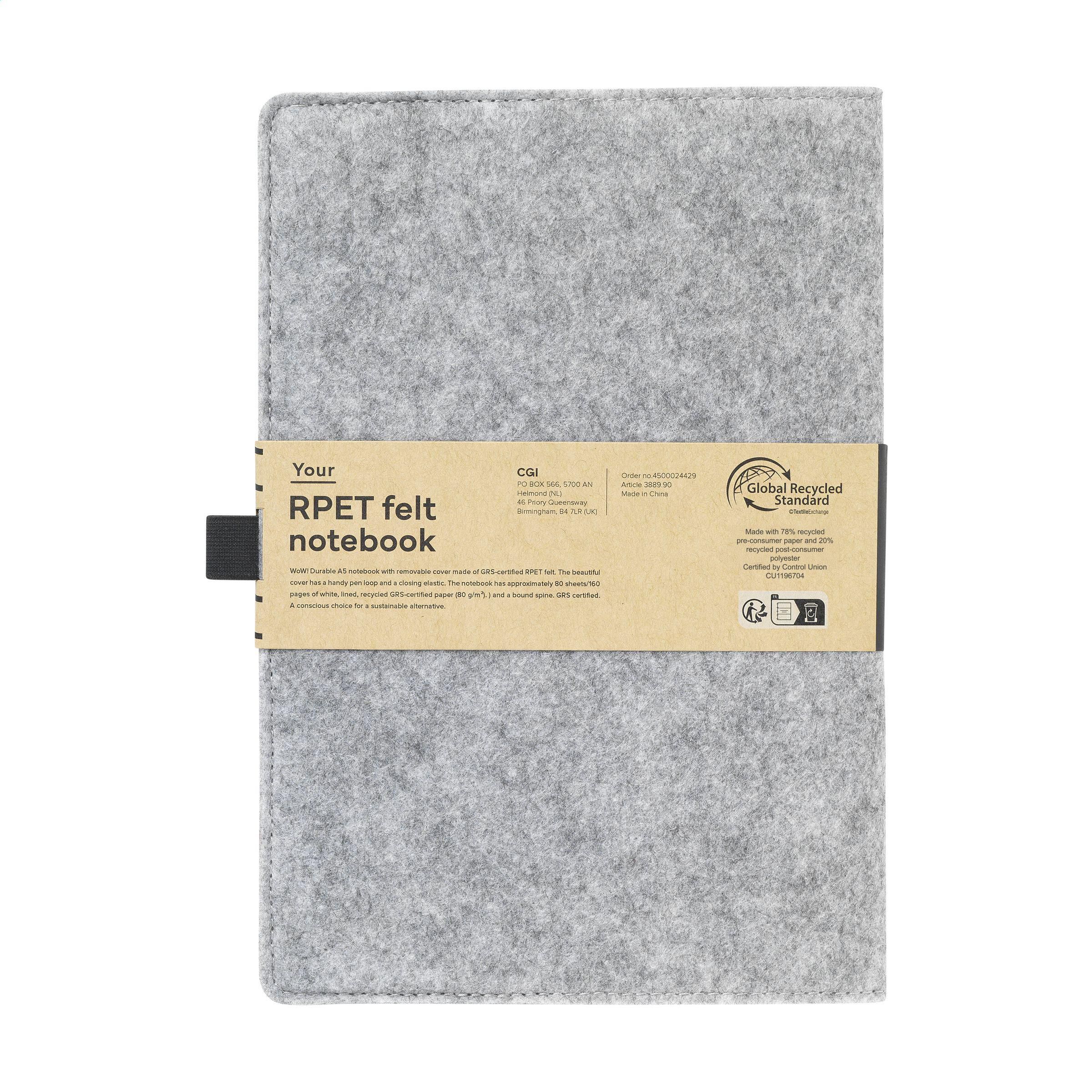 Felty GRS RPET märkmik A5 - Pilt 2