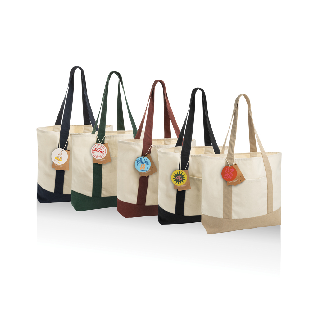 SHOP LOCAL AWARE™ recycled cotton 350gsm Tote bag - Pilt 6