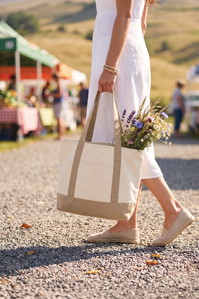 SHOP LOCAL AWARE™ recycled cotton 350gsm Tote bag - Pilt 7