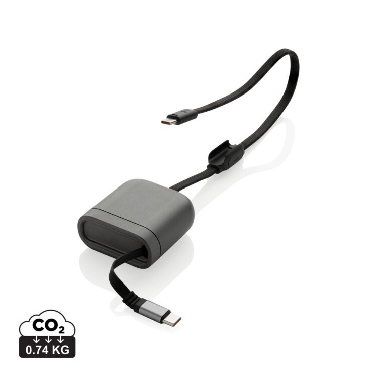 Spira RCS recycled retractable 100W fast charging cable