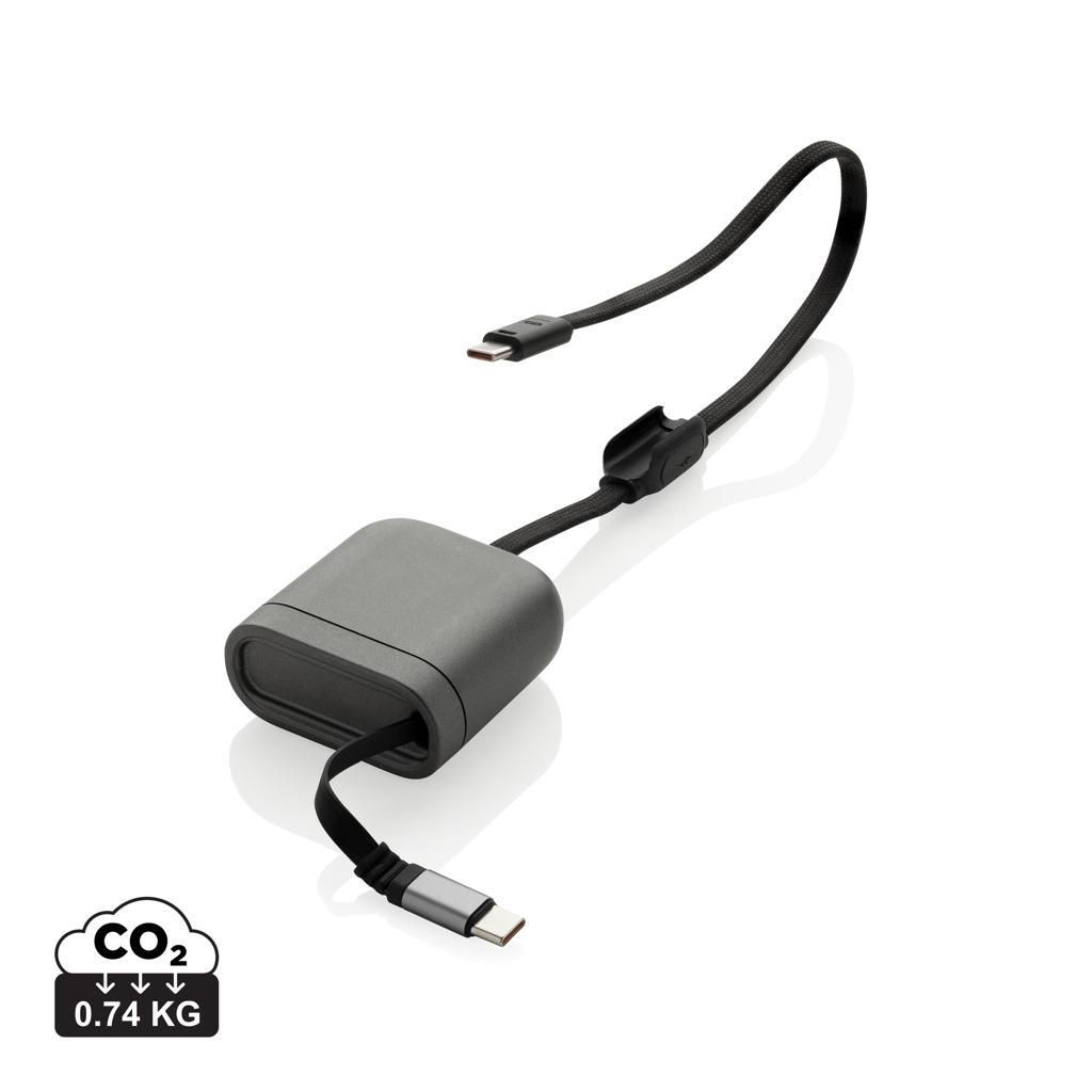 Spira RCS recycled retractable 100W fast charging cable
