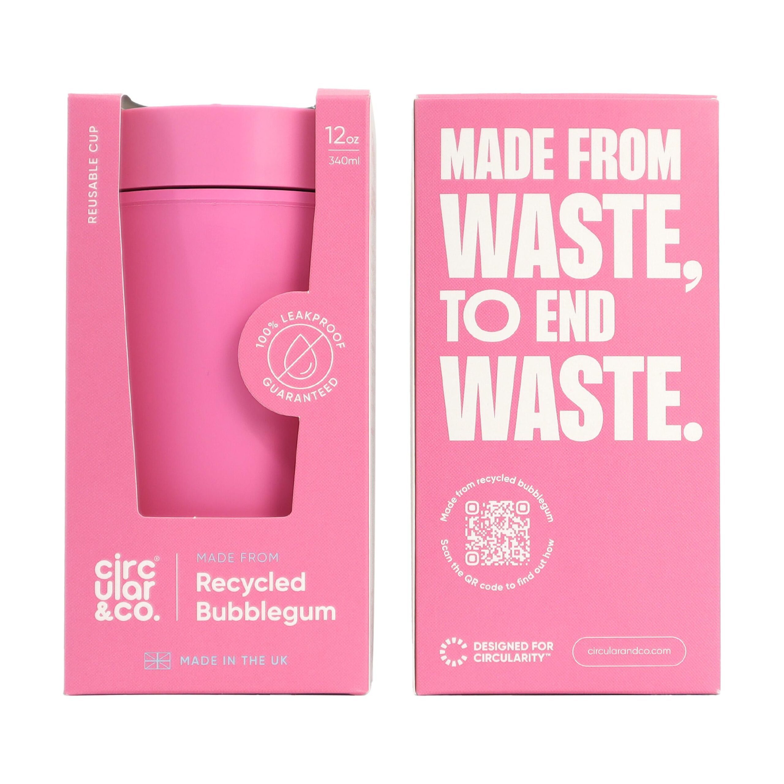 Circular&Co Recycled Bubblegum Coffee Cup 227 ml - Pilt 2